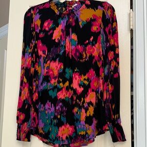 JODIFL Black Multicolor Blouse